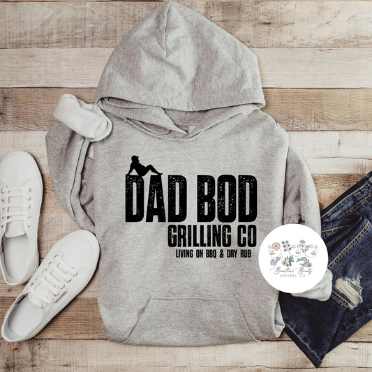 Dad Bod Grilling Co  (tee)- black design